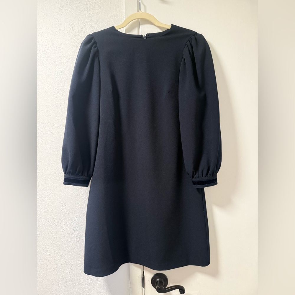 1901 Navy Long Sleeve Dress